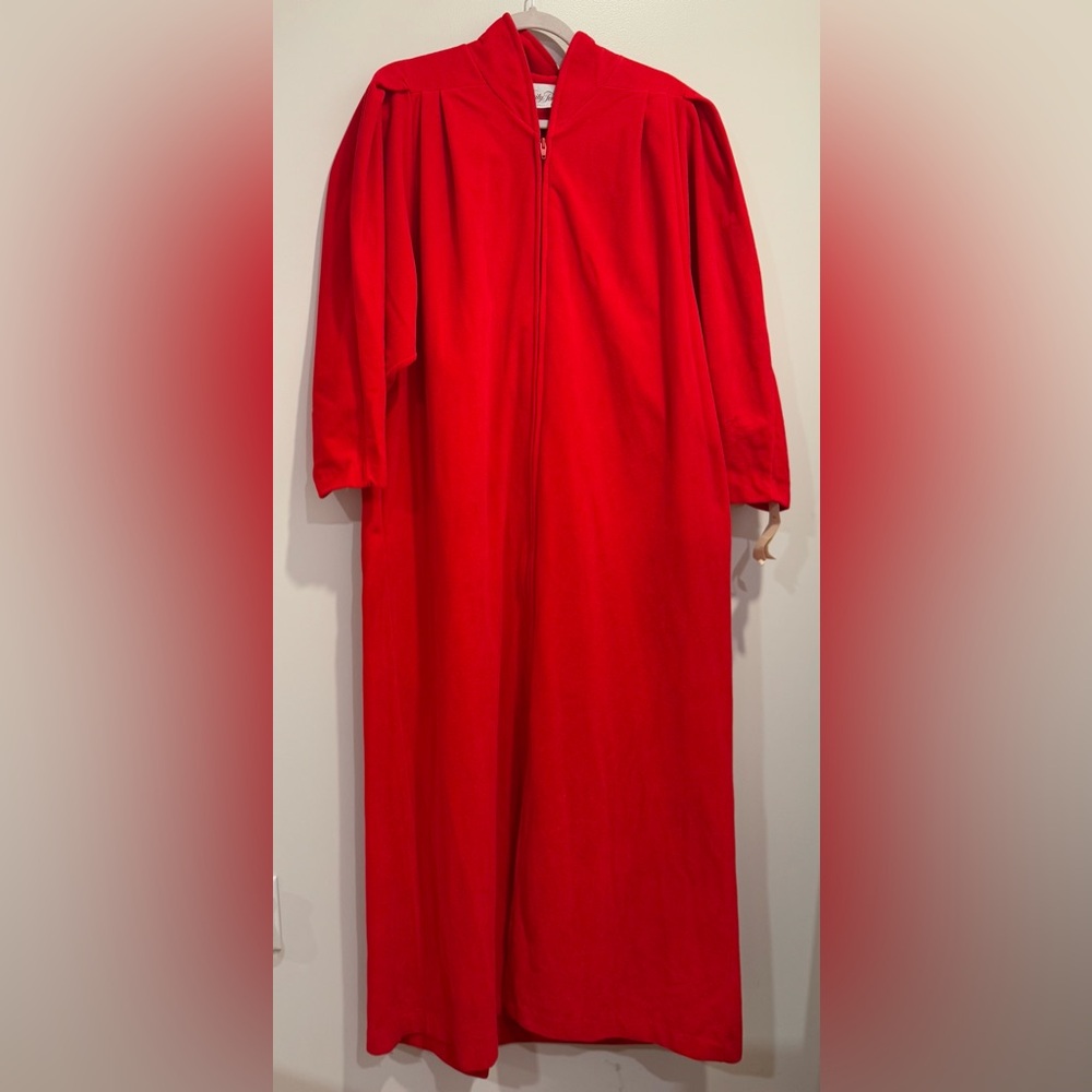 Vintage Cherry Red 3/4 Sleeve NEW Size M Vanity Fair Sleeper Gown